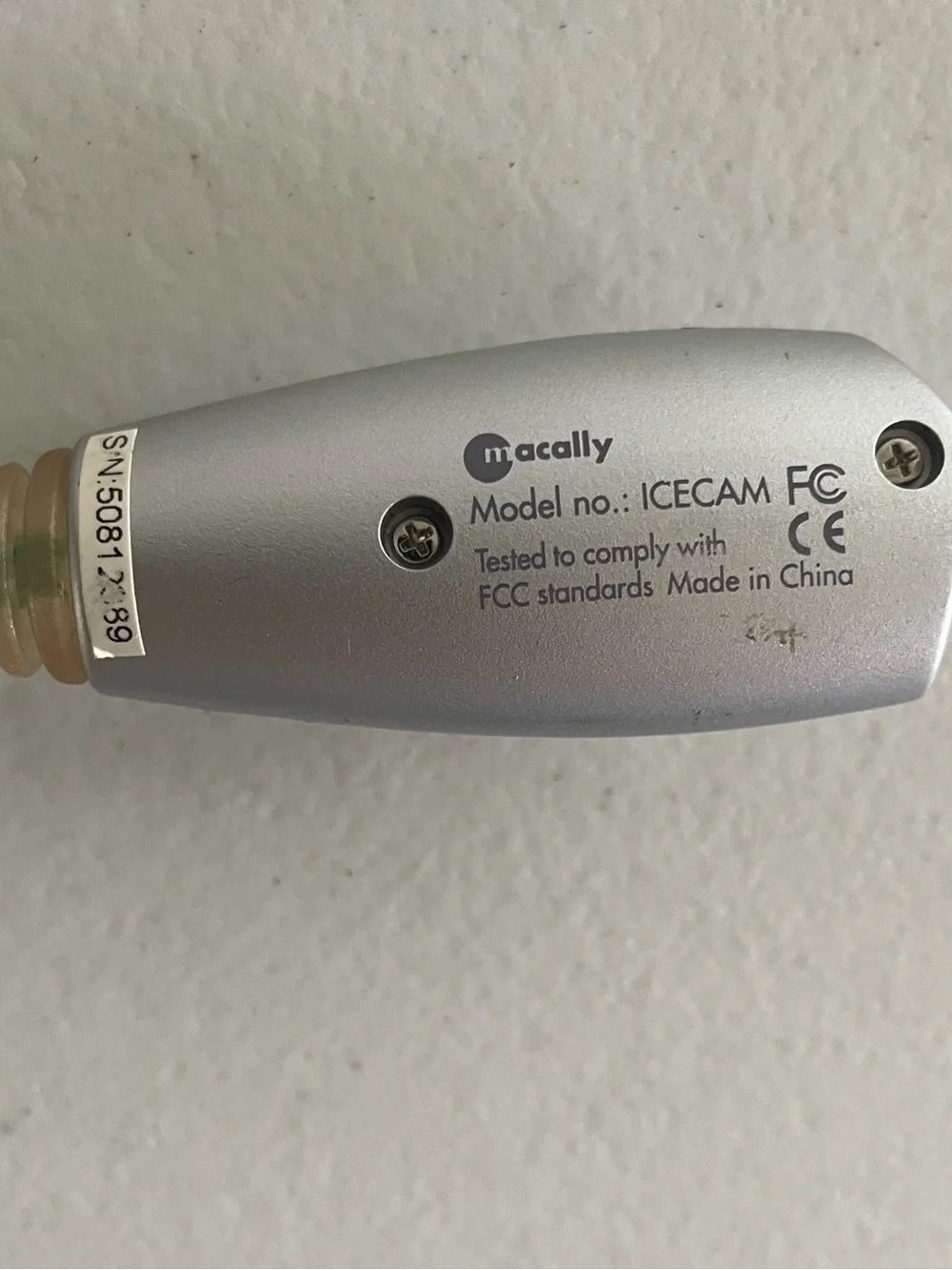 Vintage Macally IceCam Portable USB Webcam Retro Tech Y2K Prop Collectable